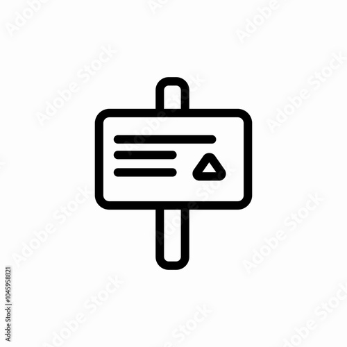 banner stand icon sign vector