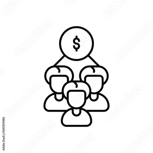 Sales Team vector icon