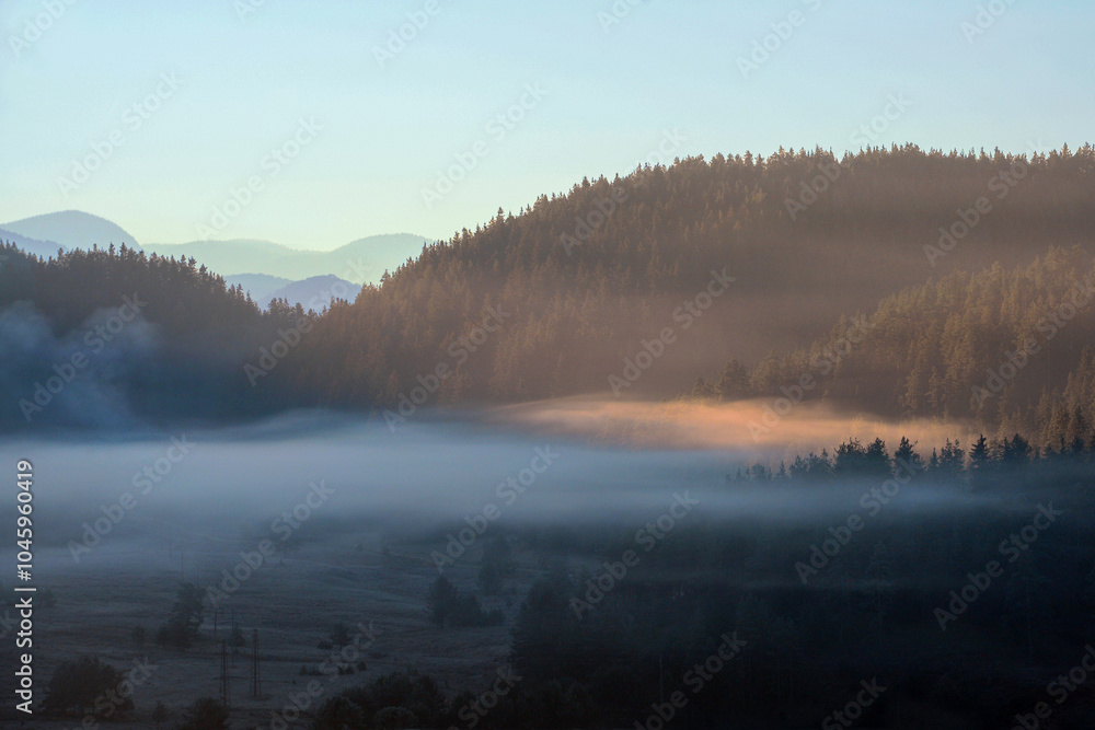 Misty morning in the mountains Misty morning in the mountains
