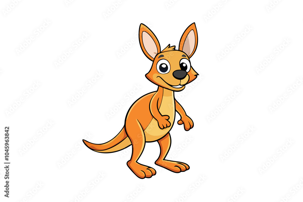 kangaroo cartoon character kangaroo cartoon character