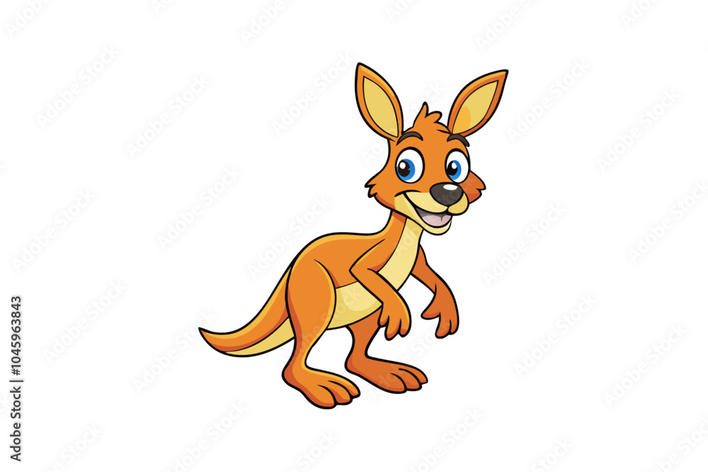kangaroo cartoon character kangaroo cartoon character