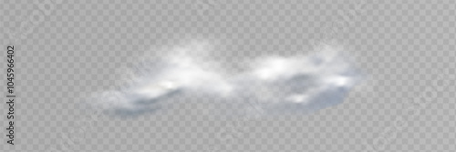 White smoke or fog flow on floor. Large mist in dark room on black background. Smoke on stage studio. White cloud