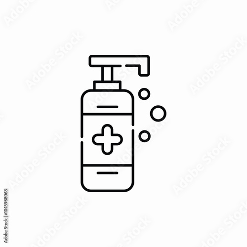 medicine sanitizer icon sign vector