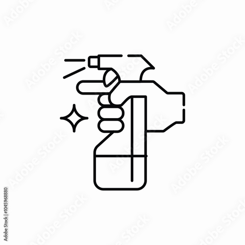 spray window cleaner icon sign vector
