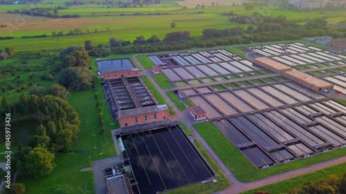 Wallpaper Mural Purifier Nosedo, the largest wastewater treatment plant in the city, is located southeast of Milan, between the newly built city and a vast irrigation strip, near the Chiaravalle Abbey. Milan Italy Torontodigital.ca