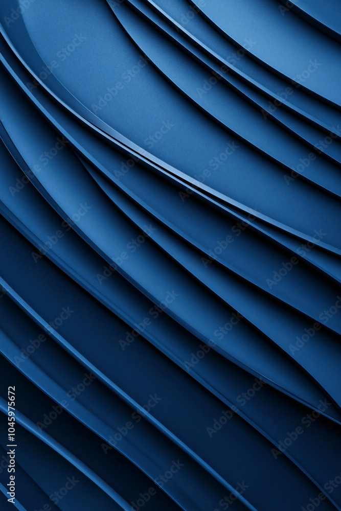 Obraz premium blue abstract background with wavy lines