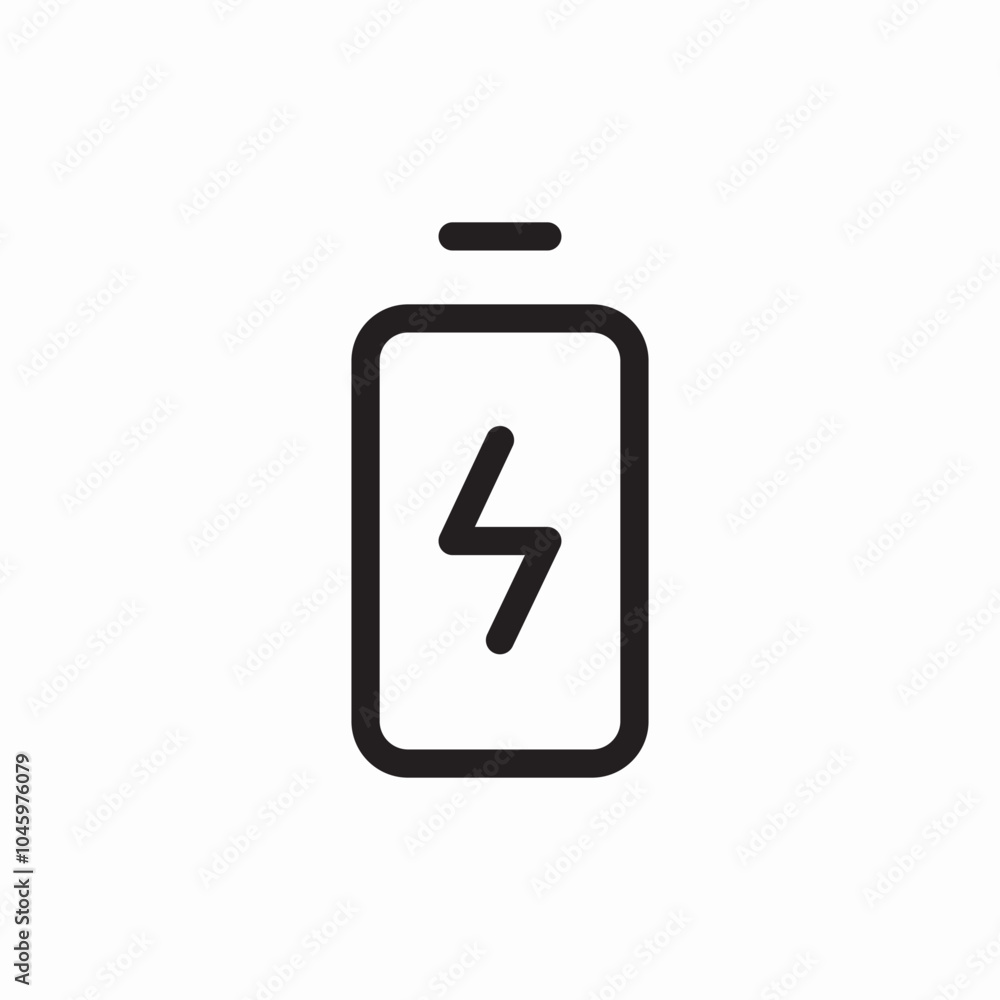 battery charging icon sign vector battery charging icon sign vector