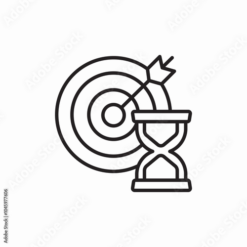 time shoot aim icon sign vector