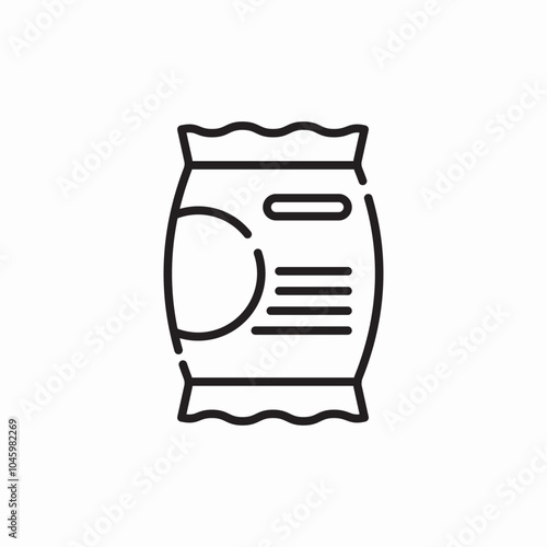 pop corn bag icon sign vector