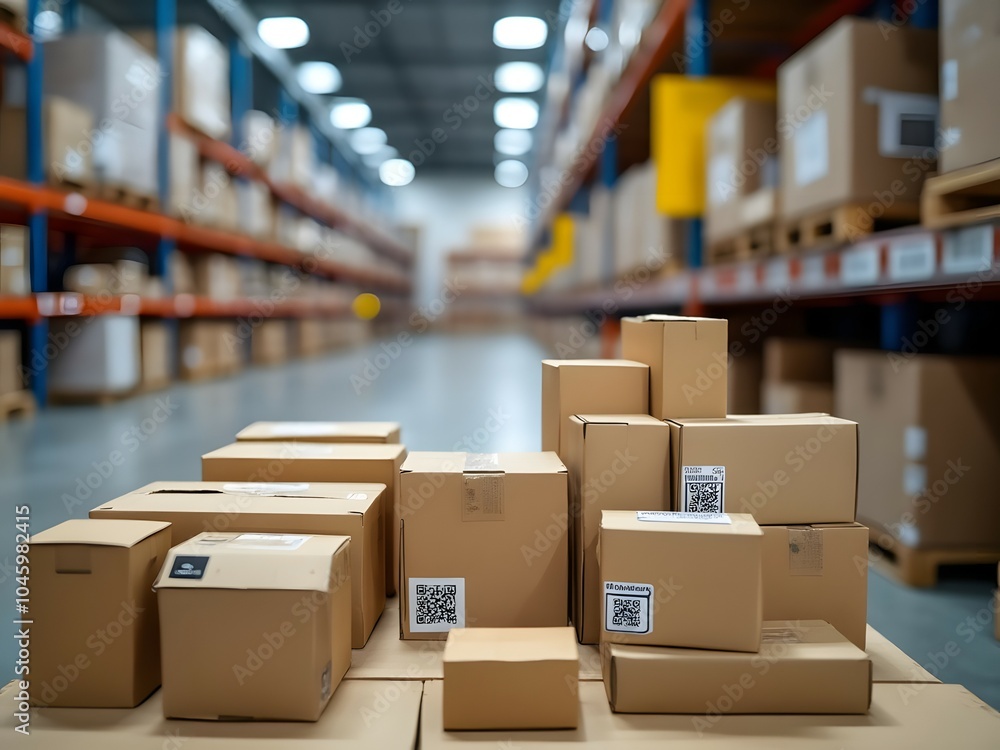 Automatic logistics management with smart packaging and QR code tracking in a warehouse workflow Automatic logistics management with smart packaging and QR code tracking in a warehouse workflow