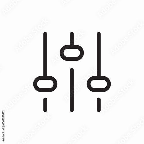 tuner settings icon sign vector