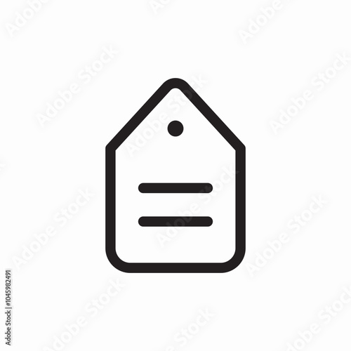 tag label icon sign vector