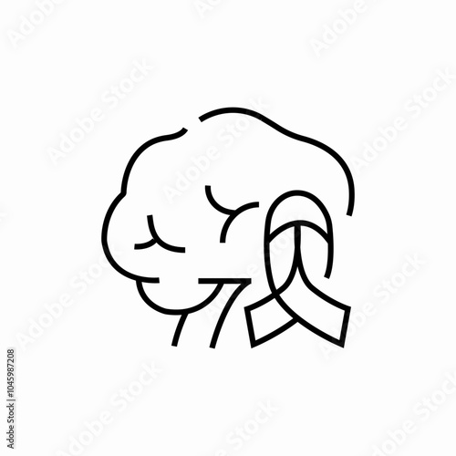 alzheimer disease icon sign vector