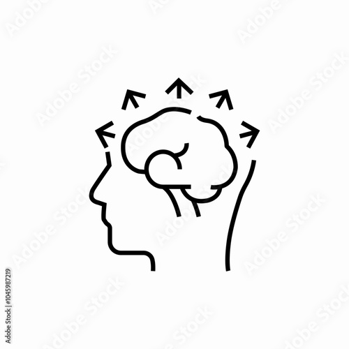 alzheimers disease neurological brain icon sign vector