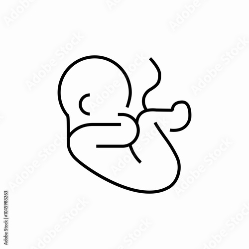 growing baby icon sign vector