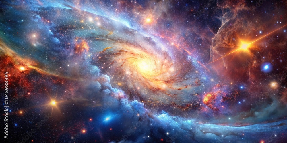 Space background Universe filled with stars nebulas and galaxies Extreme Close-Up Space background Universe filled with stars nebulas and galaxies Extreme Close-Up