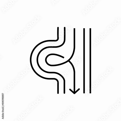 rush pipe icon sign vector