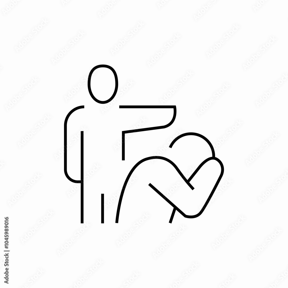 violent fight icon sign vector violent fight icon sign vector