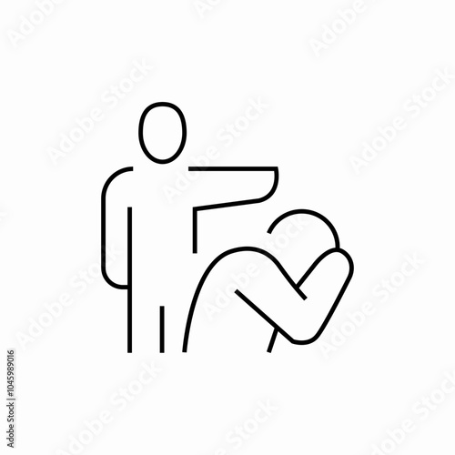 violent fight icon sign vector