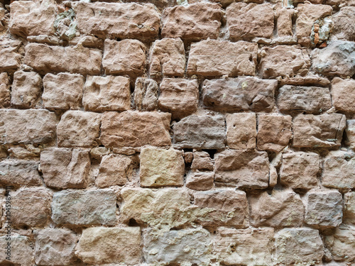 Textured Stone Wall with Natural Earth Tones photo