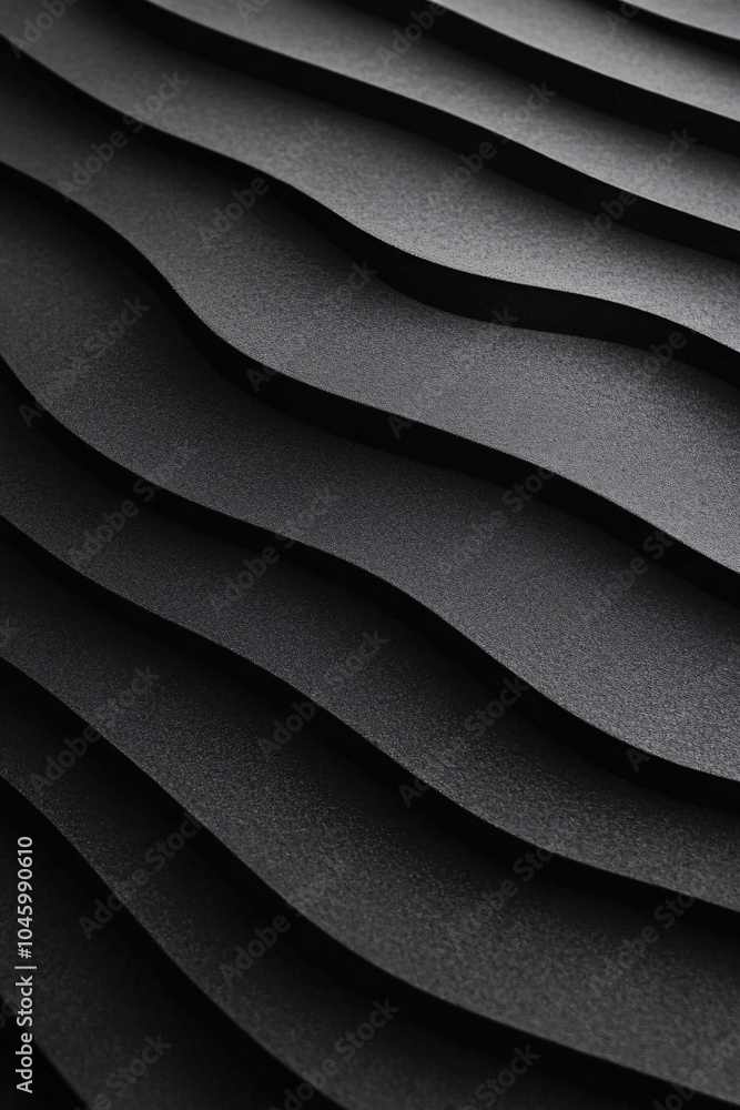 Obraz premium abstract wavy texture in black