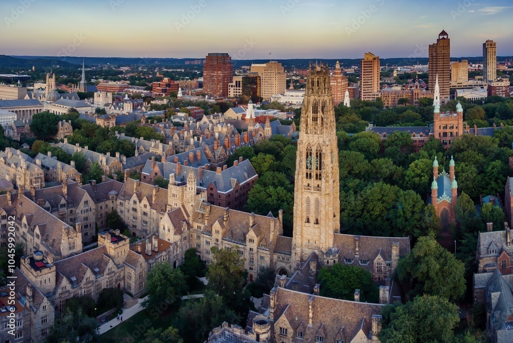 Historic buildings of Yale University campus, New Haven, Connecticut, United States. Historic buildings of Yale University campus, New Haven, Connecticut, United States.