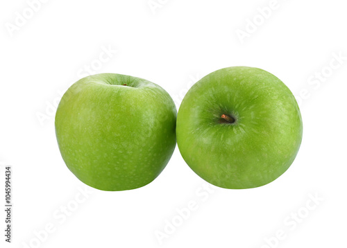 green apple isolated  on transparent png