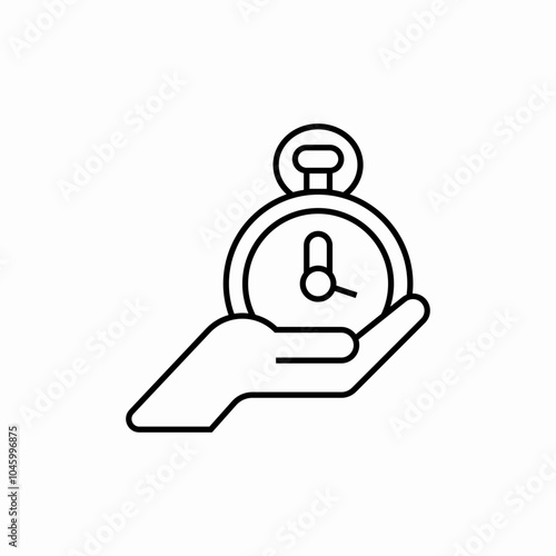 stopwatch care icon sign vector