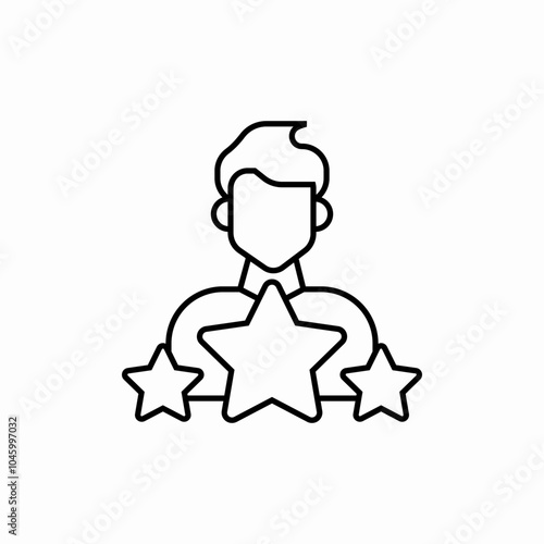 user rate icon sign vector