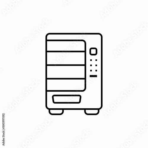 vendor machine icon sign vector