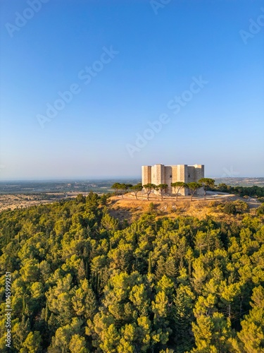 Fortress of Frederick II of Swabia, Castel del Monte, Andria, Western Murge, Barletta, Puliglia, Italy