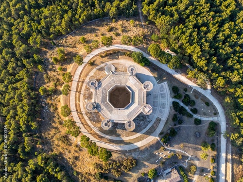 Fortress of Frederick II of Swabia, Castel del Monte, Andria, Western Murge, Barletta, Puliglia, Italy photo