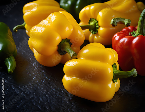 red and yellow bell peppers