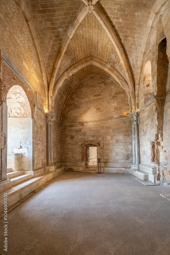 Fortress of Frederick II of Swabia, Castel del Monte, Andria, Western Murge, Barletta, Puliglia, Italy Fortress of Frederick II of Swabia, Castel del Monte, Andria, Western Murge, Barletta, Puliglia, Italy
