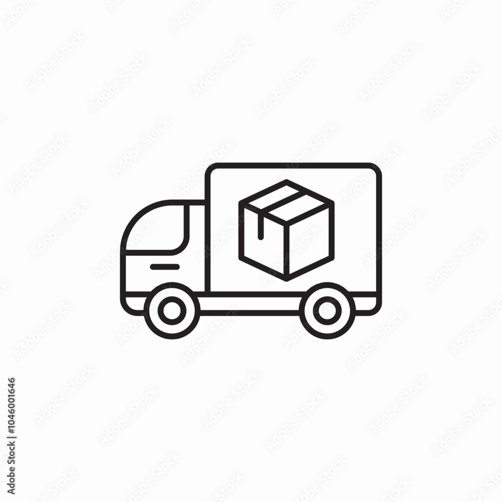 delivery lorry icon sign vector delivery lorry icon sign vector