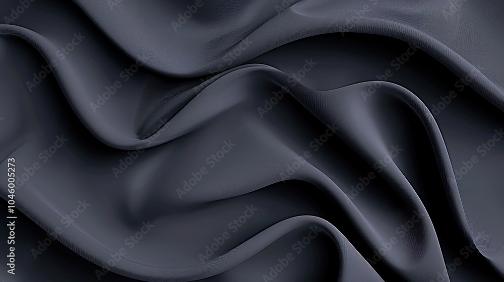 Smooth Monochrome Gradient Texture with Gray, Blue, and Black Tones - Abstract Wave Wallpaper with Grainy Detail and Copy Space Smooth Monochrome Gradient Texture with Gray, Blue, and Black Tones - Abstract Wave Wallpaper with Grainy Detail and Copy Space