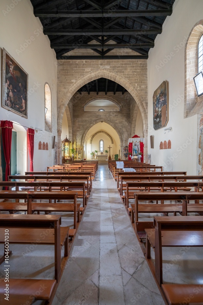 Fototapeta premium Sanctuary of Santa Maria della Lizza, Alezio, Lecce, Salento, Apulia, Italy