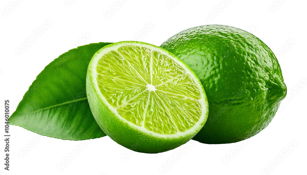Lime isolated on white background
