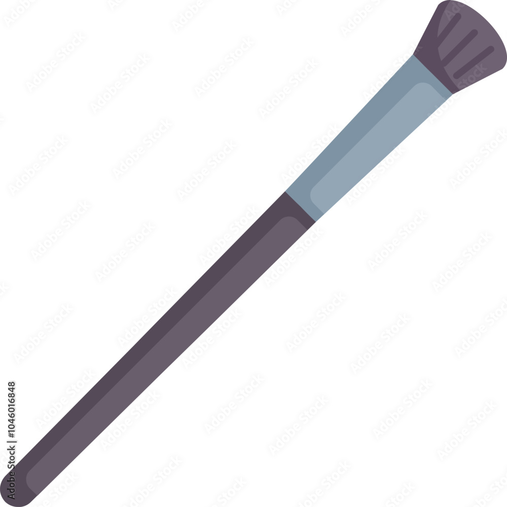 This professional makeup brush is perfect for applying foundation, blush, and other cosmetics This professional makeup brush is perfect for applying foundation, blush, and other cosmetics