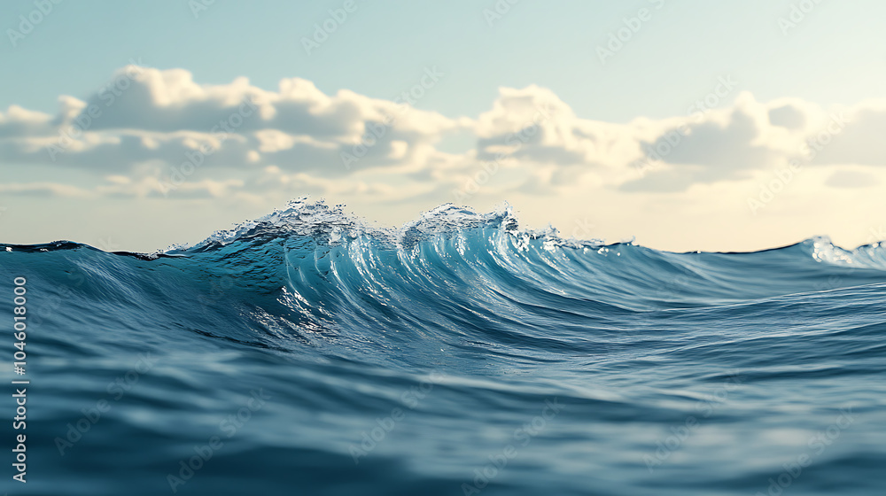 Clean ocean waves rolling Clean ocean waves rolling