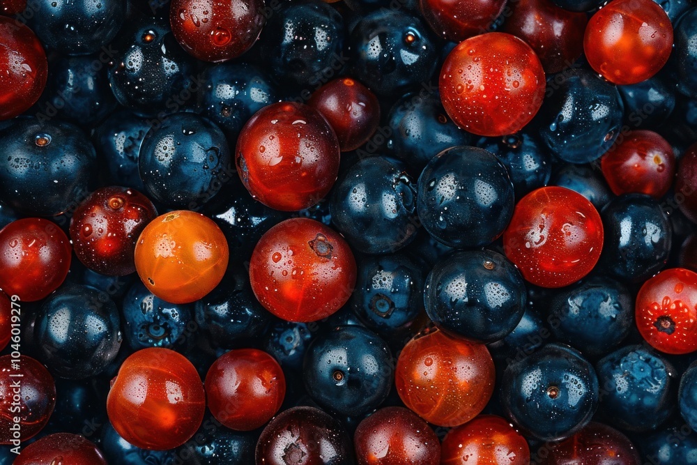 Blueberry Bliss: Closeup Banner of Delicious Food Background Blueberry Bliss: Closeup Banner of Delicious Food Background