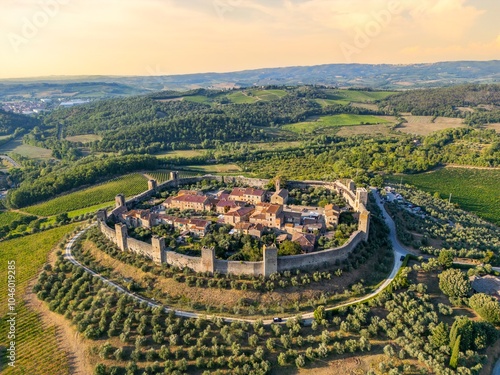Monteriggioni, Siena, Tuscany, Italy
