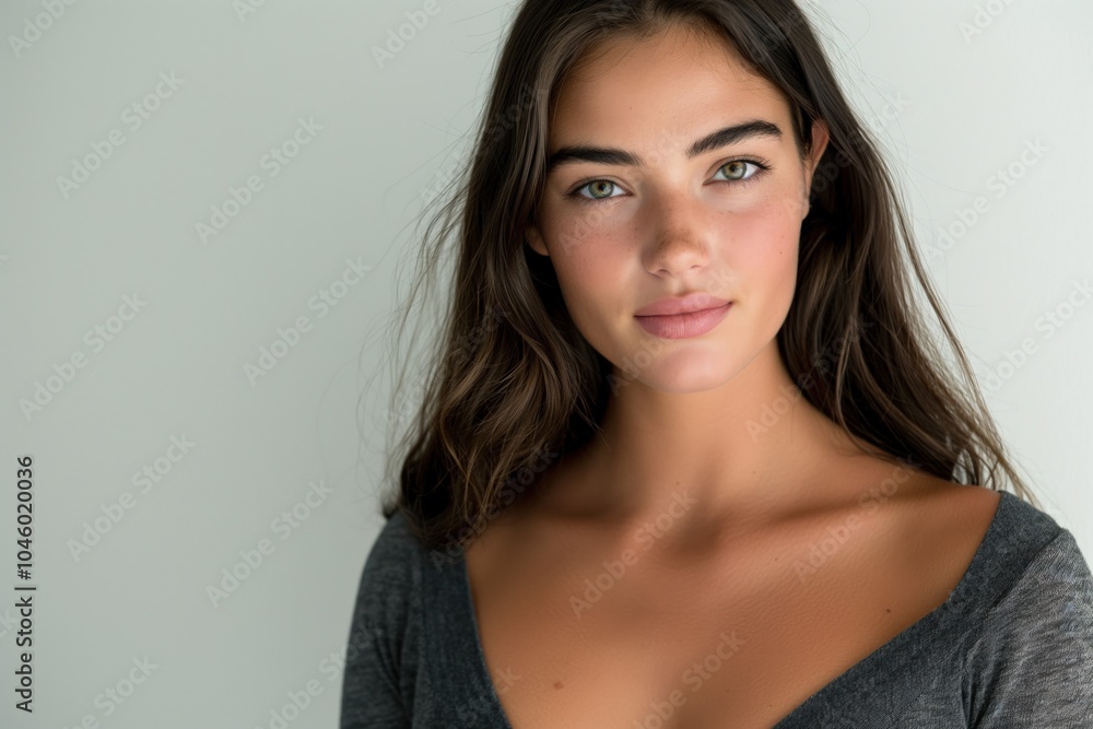 Beautiful Young Woman Portrait with Natural Light Beautiful Young Woman Portrait with Natural Light