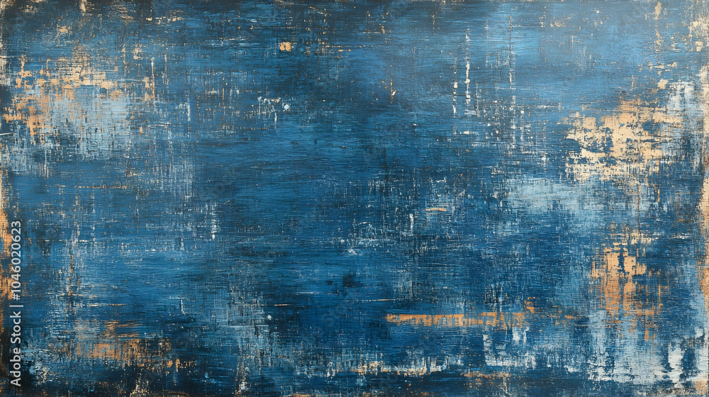 Obraz premium Abstract blue canvas texture with vintage