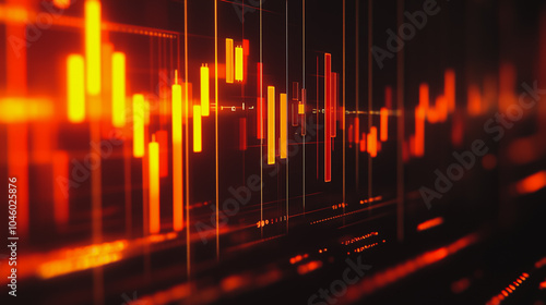 charts and graphs with statistics to innovative analyze business potential and forecast future development of companies growth.