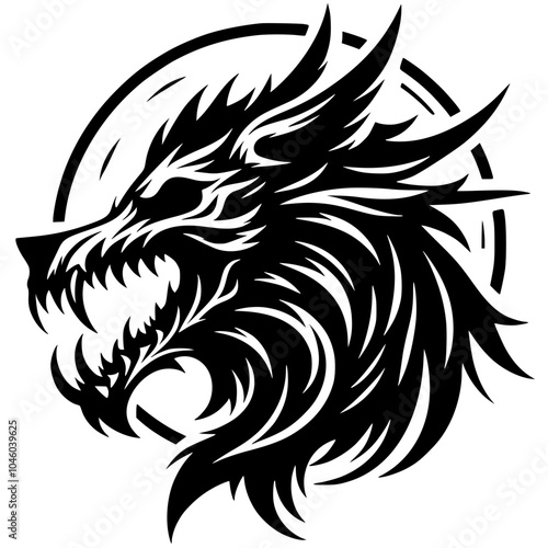 Wolf ghost head