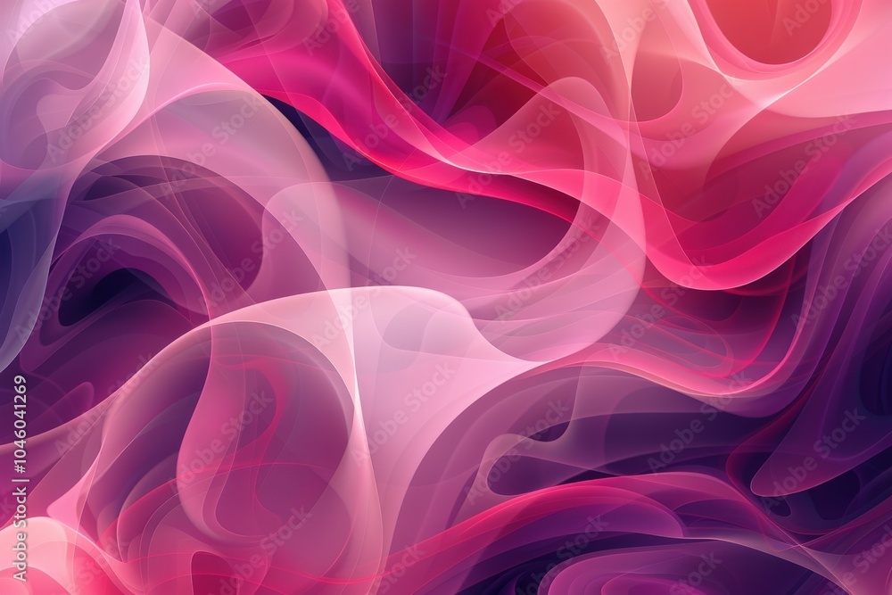 Obraz premium Abstract Swirling Pattern in Pink and Purple Hues