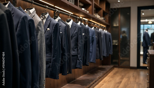 Wallpaper Mural Elegant men's classic suits in a luxury boutique showcase refined craftsmanship and exclusivity.

 Torontodigital.ca