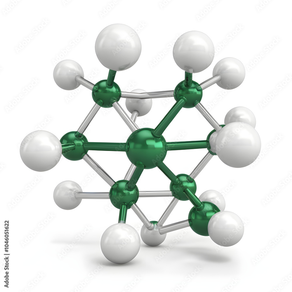 Obraz premium Sodium chloride molecular structure diagram