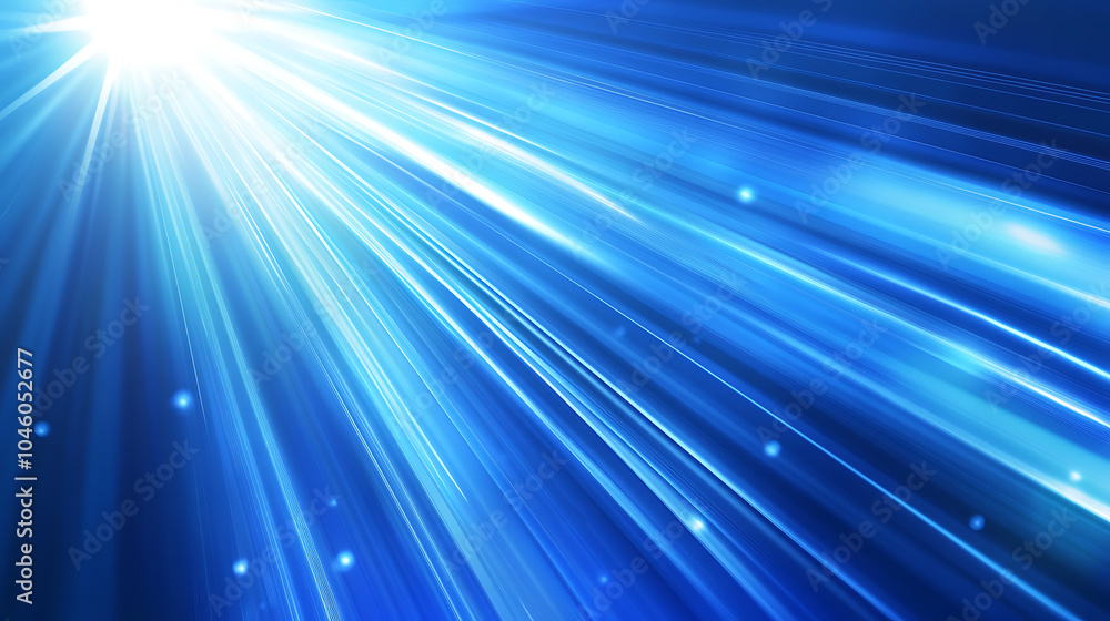 Fototapeta premium Vector Abstract science futuristic energy technology concept Digital image of light rays stripes lines with blue light background